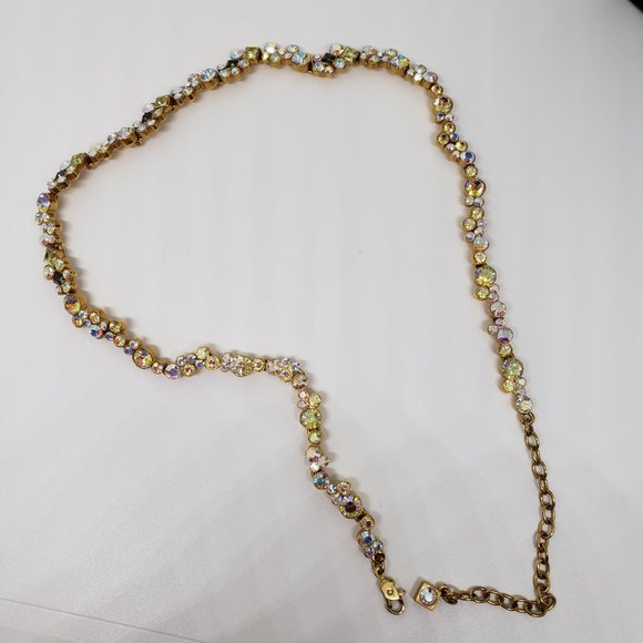 Givenchy GORGEOUS Multi-Color Adjustable Chain Gold Toned Necklace - Picture 10 of 13